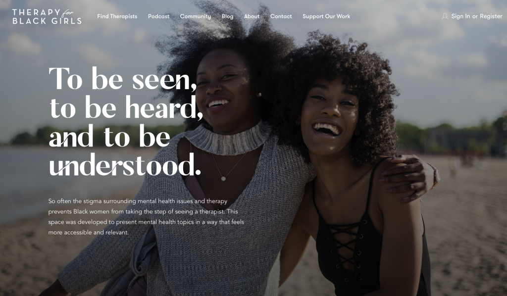 BLM Resources, Therapy for Black girls